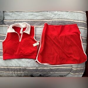 Red Tennis Set